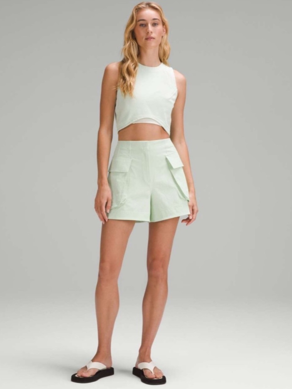 lululemon athletica Lime Cargo Shorts 6